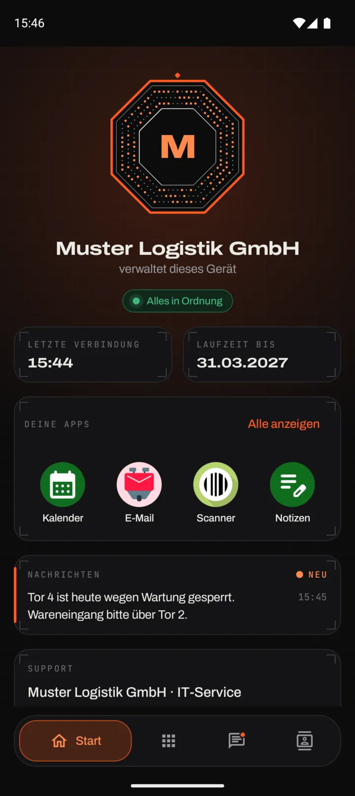 Im Alltag. Übersicht, Apps, Nachrichten und Kontakte an einem Ort.